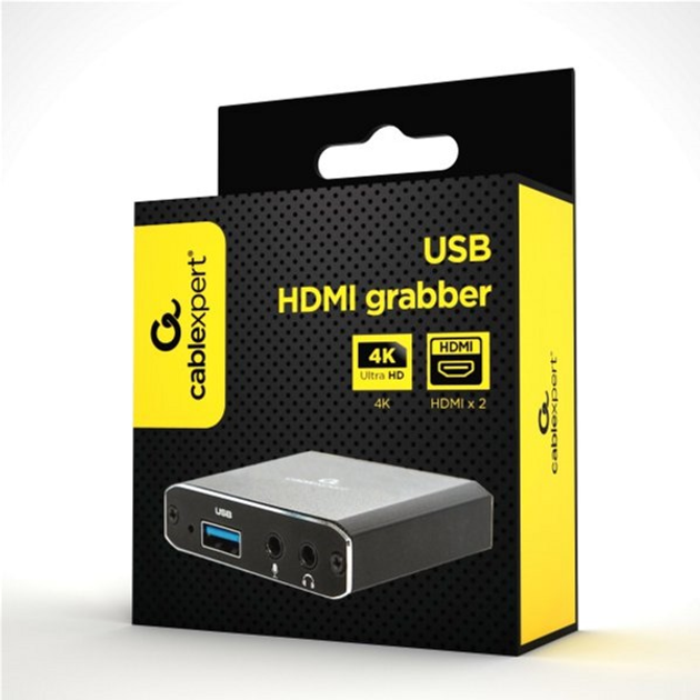USB адаптер захоплення Cablexpert UHG-4K2-01 (8716309120838) (955555907090961) - Уцінка - зображення 4