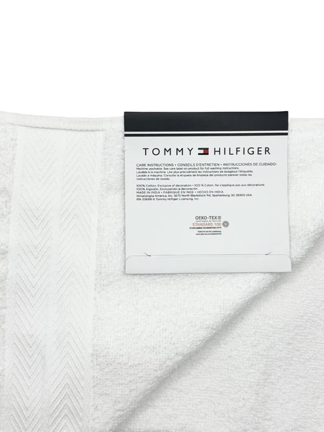 Полотенце махровое 76*138 см Tommy Hilfiger Modern American Банное Белое - Фото 3 Полотенце махровое 76*138 см Tommy Hilfiger Modern American Банное Белое - изображение 3