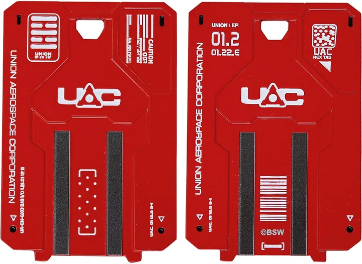 Zestaw kluczy Fanattik Doom Eternal Red Key Card Limited Edition Metal Replica (5060662463976) - obraz 3