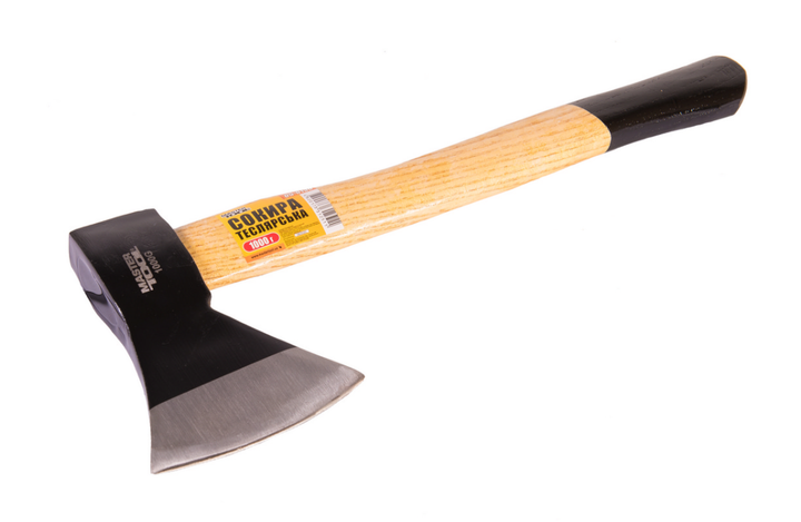 Топор Mastertool 1000 г ручка деревянная (05-0130) сталь C45 - Фото 1 Топор Mastertool 1000 г ручка деревянная (05-0130) сталь C45 - изображение 1