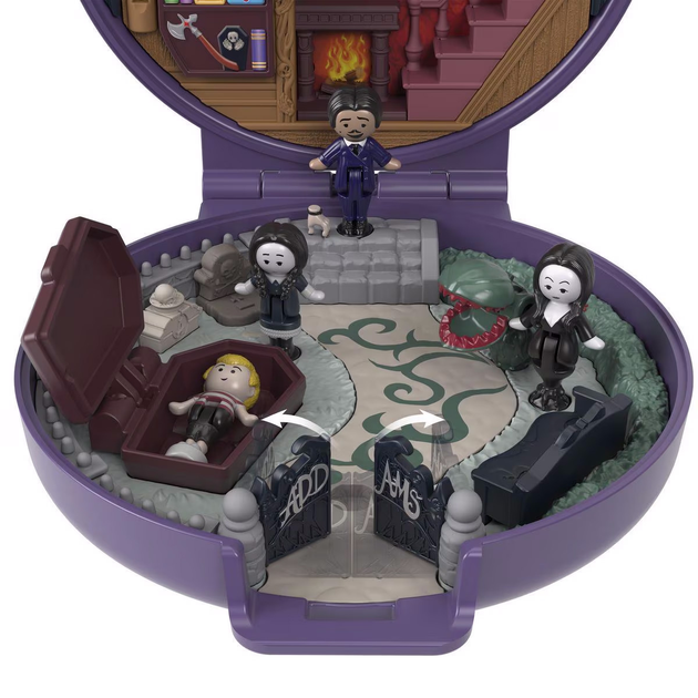 Figurki kolekcjonerskie Mattel Polly Pocket Collector The Addams Family HXW25 (0194735239634) - obraz 4