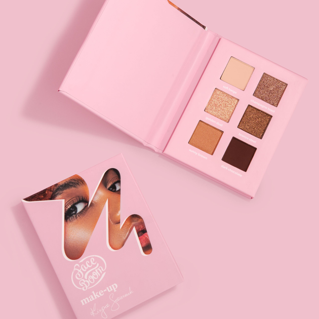 Палетка тіней для повік Face Boom Make Up Nude Mood 9 г (5903031259247) - зображення 6