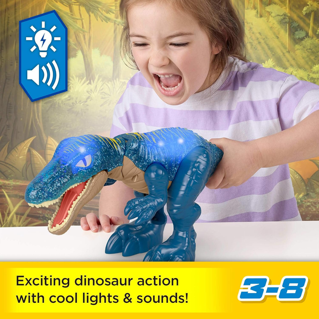 Figurka Mattel Fisher Price Imaginext Jurassic World Growl & Glow Dinosaur Baryonyx JCT48 (0194735275946) - obraz 8