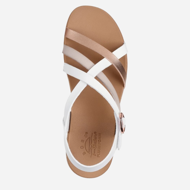 Жіночі сандалії Skechers 114709-WHT 35 Білі (198376597542) - зображення 4