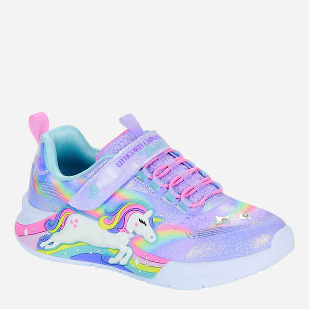 Дитячі з підсвіткою кросівки для дівчинки Skechers 302298L-LVMT 33.5 Фіолетові (197976236394) - зображення 2