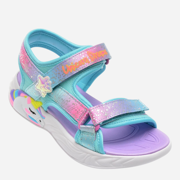 Sandały dziecięce dla dziewczynki Skechers 302682L-PRMT 33.5 Fioletowe (195969813157) - obraz 2