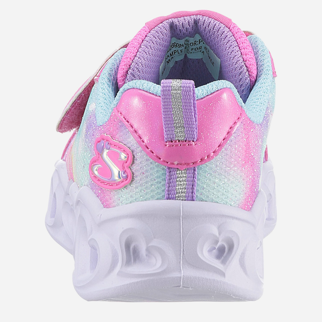 Дитячі з підсвіткою кросівки для дівчинки Skechers 302693N-PKTQ 22 Рожеві (197627289946) - зображення 5