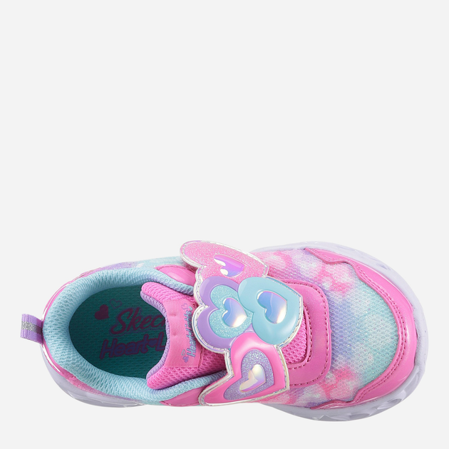 Дитячі з підсвіткою кросівки для дівчинки Skechers 302693N-PKTQ 23 Рожеві (197627289953) - зображення 6