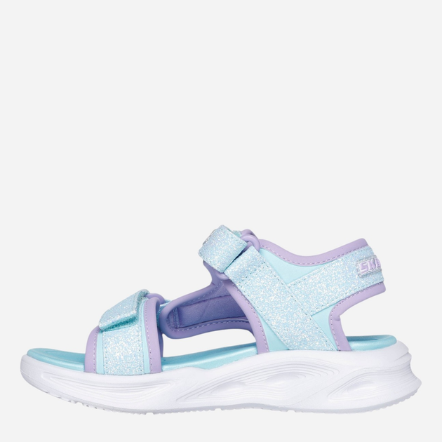 Sandały dziecięce dla dziewczynki Skechers 303024L-LBLV 33.5 Błękitne (197627885797) - obraz 3
