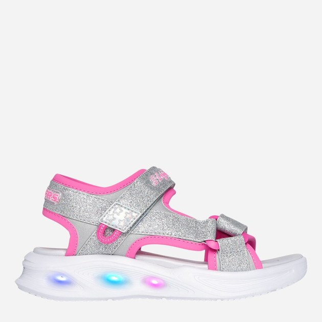 Sandały dziecięce dla dziewczynki Skechers 303024L-SLHP 35.5 Srebrne (197627912790) - obraz 1