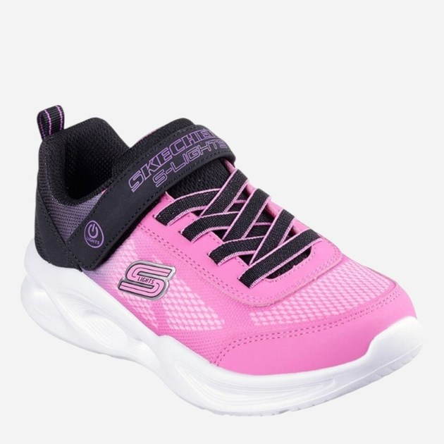 Підліткові з підсвіткою кросівки для дівчинки Skechers 303714L-BKHP 36 Чорні (197976431058) - зображення 2