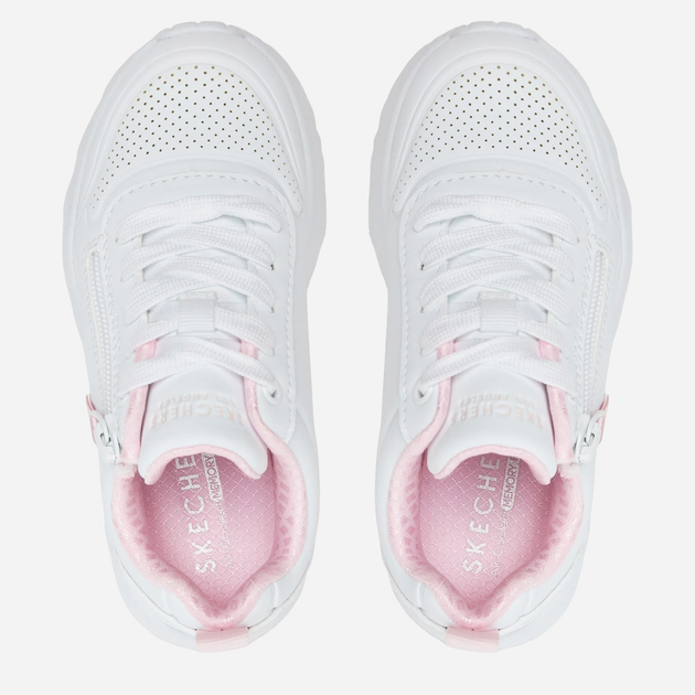 Buty sportowe chłopięce Skechers Uno Lite 310387L-WHT 33 Białe (197627291505) - obraz 4