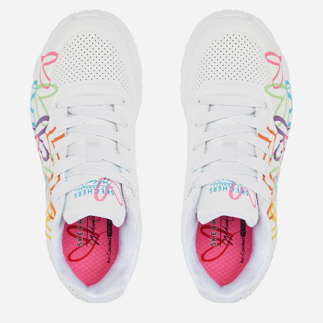 Підліткові кросівки для дівчинки Skechers 314064L-WMN 37.5 Білі (196642575690) - зображення 4