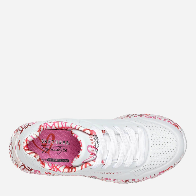 Buty sportowe chłopięce Skechers 314976L-WRPK 37.5 Białe (195969526101) - obraz 4