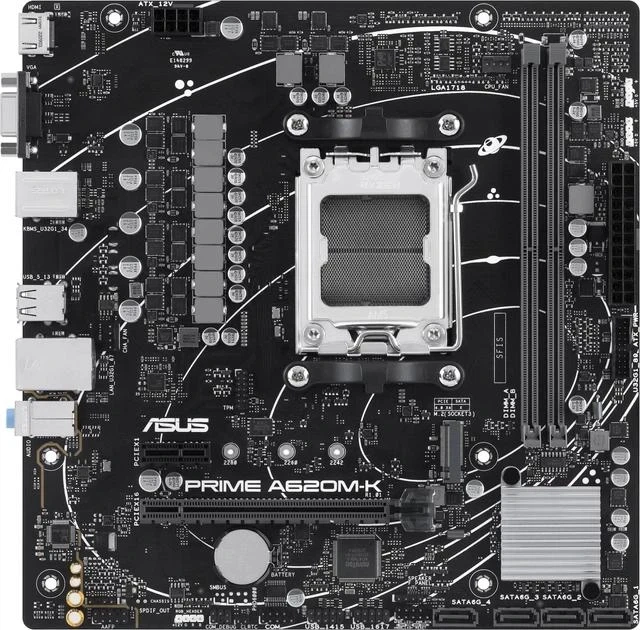 Материнська плата Asus Prime A620M-K - зображення 2