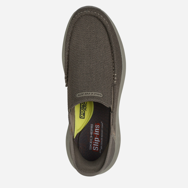 Mokasyny męskie Skechers 204804-TPE 47.5 Szaro-beżowe (196642548328) - obraz 7