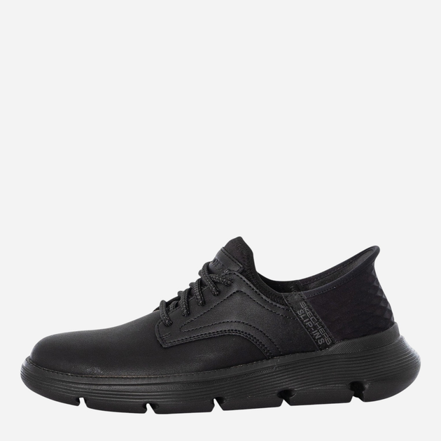 Buty derby męskie skórzane Skechers 205046-BBK 42.5 Czarne (196989359649) - obraz 3