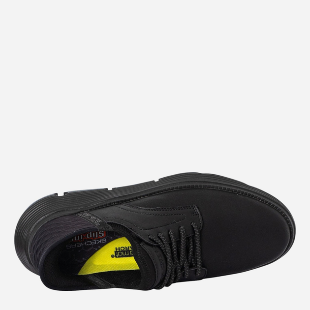Buty derby męskie skórzane Skechers 205046-BBK 42.5 Czarne (196989359649) - obraz 6