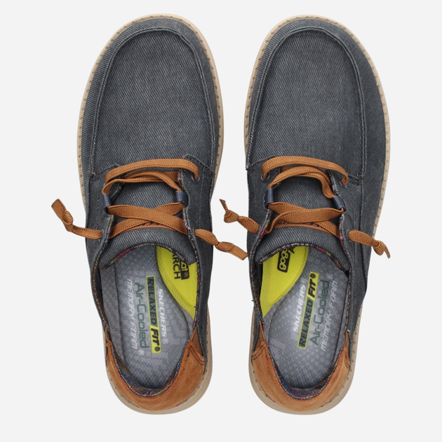 Półbuty męskie Skechers 210116-NVY 45 Niebieskie (194428923925) - obraz 6