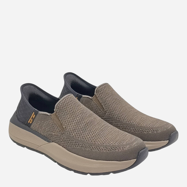 Чоловічі сліпони Skechers 210546-OLBK 41.5 Оливкові (196989723020) - зображення 4