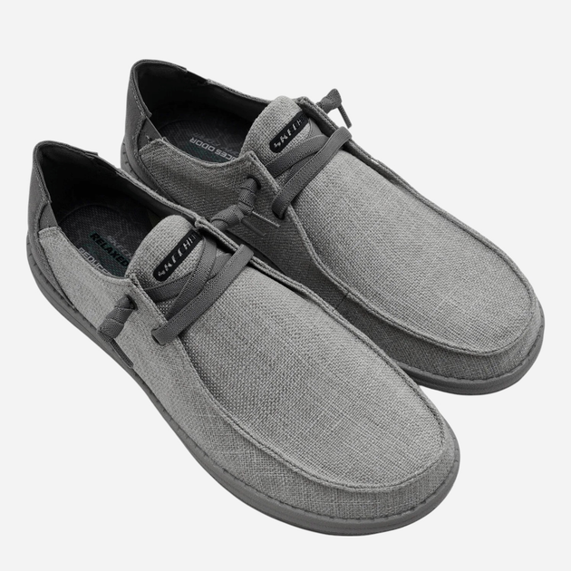 Mokasyny męskie Skechers 210726-GRY 41.5 Szare (196989358840) - obraz 4