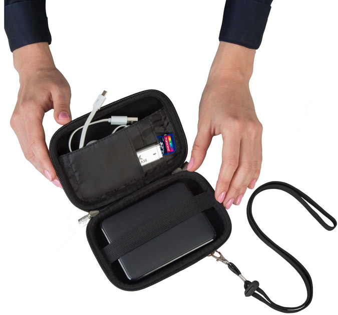 Etui na dysk HDD 2.5" RIVACASE Davos 9101 Black (RC9101_BK) - obraz 11