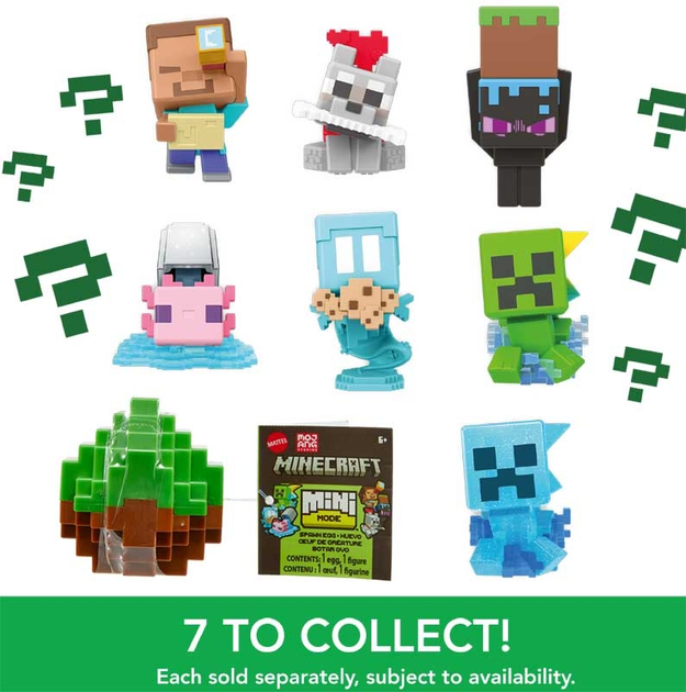 Figurka niespodzianka Mattel Minecraft Mini Mode Spawn Egg HXT64 (0194735238088) - obraz 18