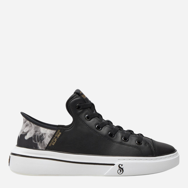 Sneakersy męskie skórzane Skechers 251016-BKW 41.5 Czarne (196989691510) - obraz 1