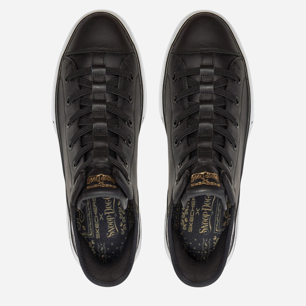 Sneakersy męskie skórzane Skechers 251016-BKW 42.5 Czarne (196989691527) - obraz 4