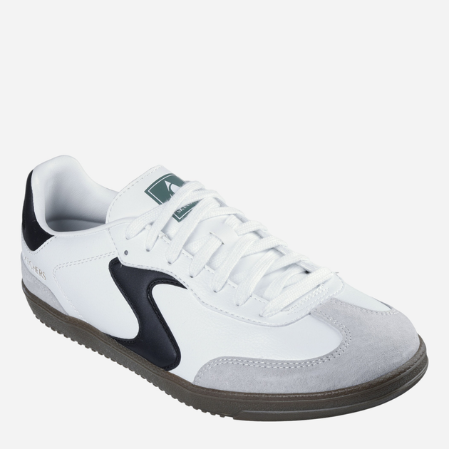 Чоловічі кеди низькі Skechers 254150-WBK 41 Білі (198376193737) - зображення 2