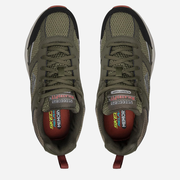 Buty sportowe męskie Skechers 51898-OLBK 42.5 Oliwkowe (193642865141) - obraz 5