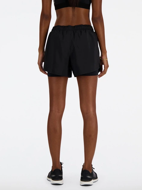 Спортивні шорти жіночі New Balance Essentials 2in1 WS41225 S Чорні (197375439396) - зображення 2