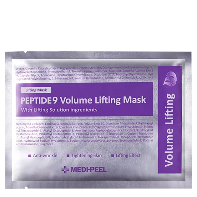 Тканевая лифтинг-маска для лица с пептидами Medi-Peel Peptide 9 Volume Lifting Mask 25ml - Фото 1 Тканевая лифтинг-маска для лица с пептидами Medi-Peel Peptide 9 Volume Lifting Mask 25ml - изображение 1