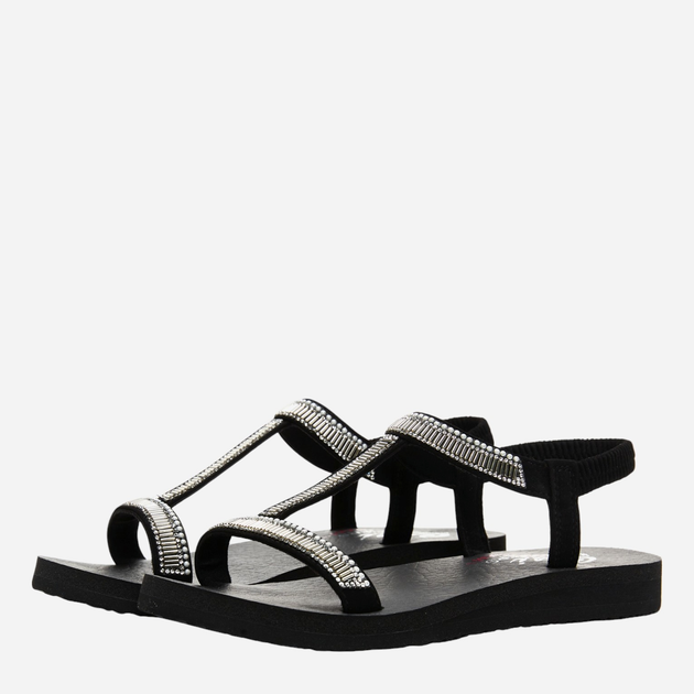 Sandały damskie płaskie Skechers 119292-BLK 41 Czarne (196311024726) - obraz 2