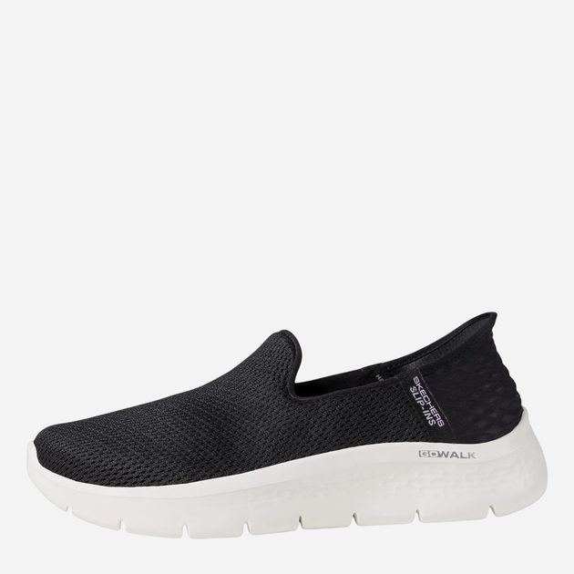 Жіночі сліпони Skechers 124963-BKW 38 Чорні (196642428712) - зображення 3