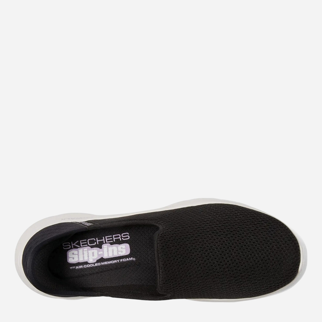 Жіночі сліпони Skechers 124963-BKW 35.5 Чорні (196642428668) - зображення 6