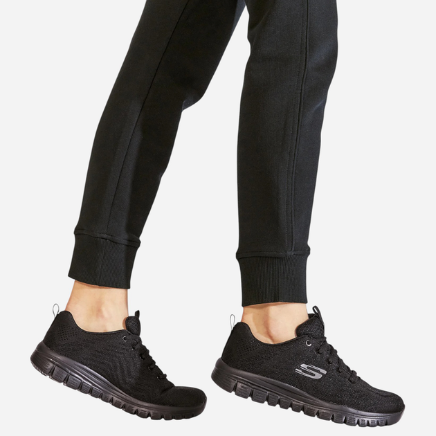 Buty sportowe damskie Skechers 12615-BBK 38.5 Czarne (190872053300) - obraz 2