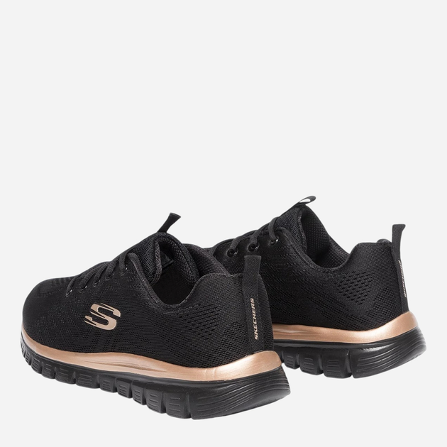 Buty sportowe damskie Skechers 12615-BKRG 36 Czarne (191665877721) - obraz 3