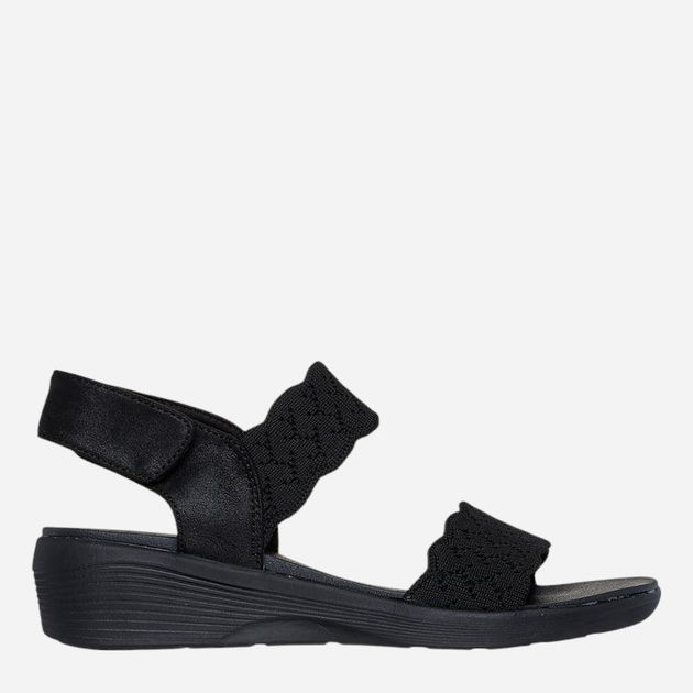 Sandały damskie na koturnie Skechers 163165-BBK 38 Czarne (197627348827) - obraz 1