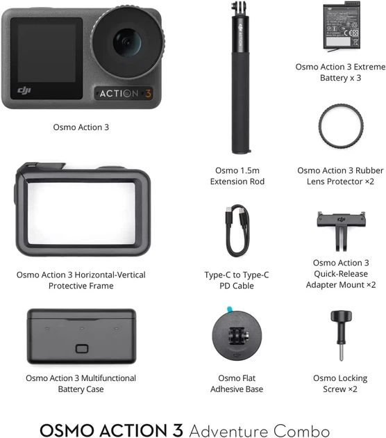 Экшн-камера DJI Osmo Action 3 Adventure Combo - изображение 5