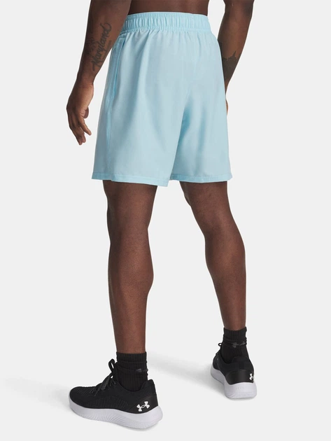Спортивні шорти чоловічі Under Armour UA Tech Woven Wordmark Short 1383356-494 XL Блакитні (197779361521) - зображення 2