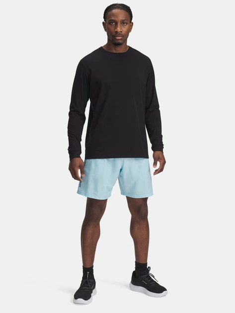 Спортивні шорти чоловічі Under Armour UA Tech Woven Wordmark Short 1383356-494 XL Блакитні (197779361521) - зображення 3
