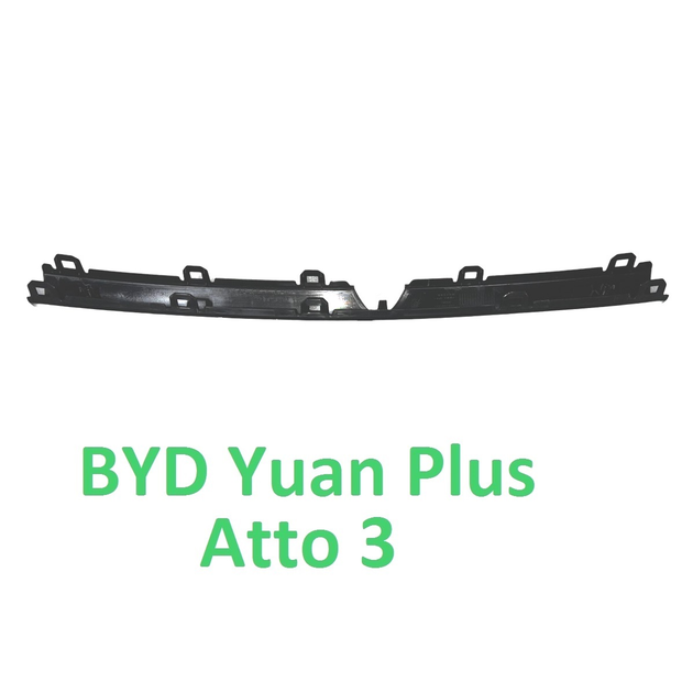 Накладка центральна в передній бампер BYD Yuan Plus / Atto 3 2021-, чорний глянець (SC2E-2803133) - Фото 2 Накладка центральна в передній бампер BYD Yuan Plus / Atto 3 2021-, чорний глянець (SC2E-2803133) - изображение 2
