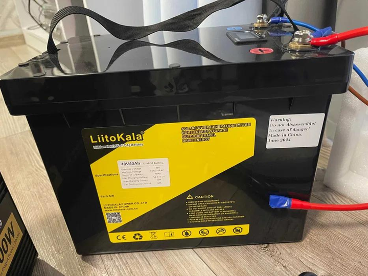 Акумуляторна батарея LiFePO4 2 kW/h 48V з LCD та BMS - изображение 3