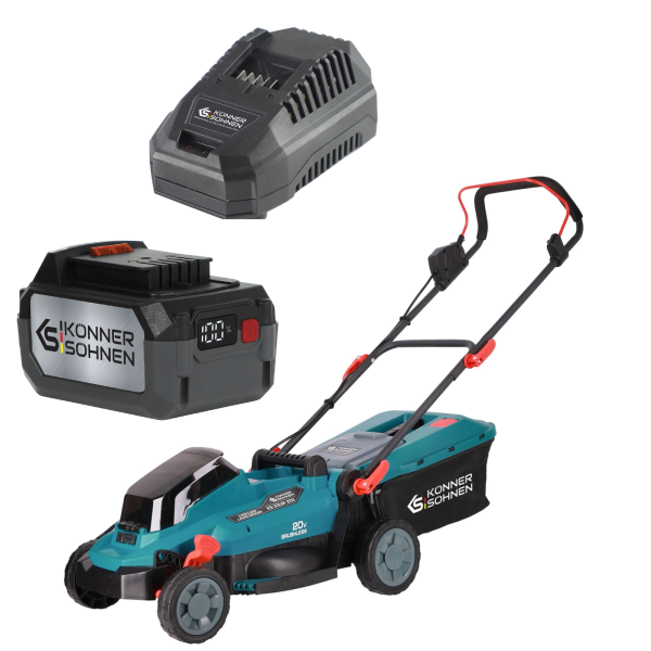Газонокосарка акумуляторна Konner&Sohnen KS 33LM-20V set (20 В, 4.5 А, 4 А*год, 330 м) - Фото 1 Газонокосарка акумуляторна Konner&Sohnen KS 33LM-20V set (20 В, 4.5 А, 4 А*год, 330 м) - изображение 1