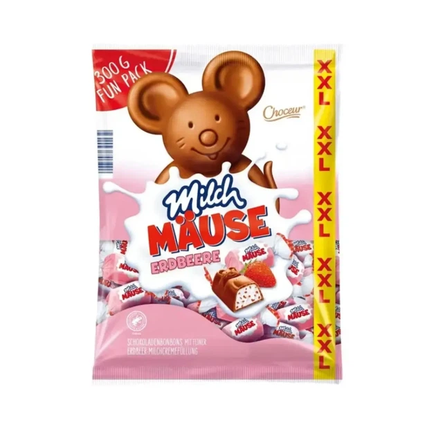 Шоколадные конфеты Choceur Milch Mause с клубникой 300 г - Фото 1 Шоколадные конфеты Choceur Milch Mause с клубникой 300 г - изображение 1