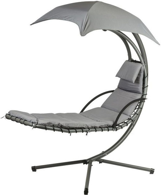 Leżanka huśtawka ogrodowa ModernHome by Multistore ciemnoszara (PH006 DARK GREY) - obraz 4