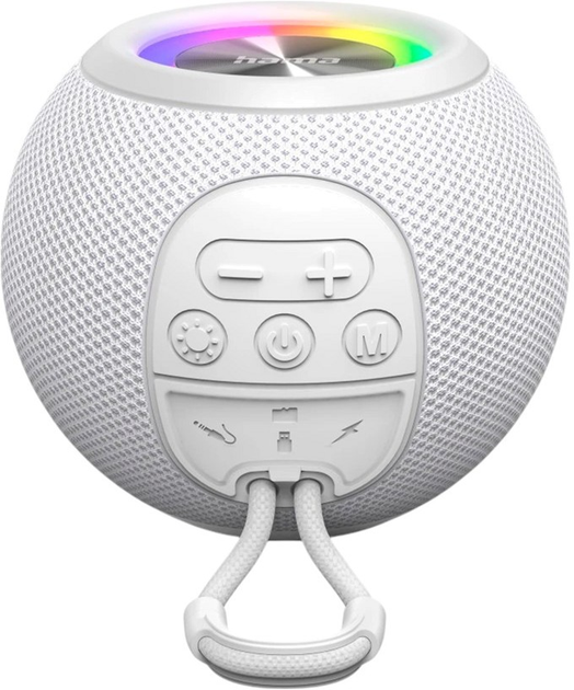 Przenośny głośnik Hama Bluetooth Ball Shape Speaker White (4047443529022) - obraz 4