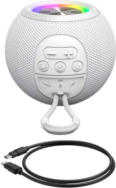Przenośny głośnik Hama Bluetooth Ball Shape Speaker White (4047443529022) - obraz 7