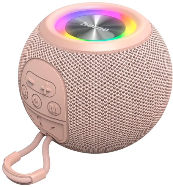 Przenośny głośnik Hama Bluetooth Ball Shape Speaker Pink (4047443529053) - obraz 3